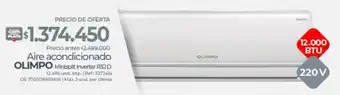 Olímpica Olimpo aire acondicionado oferta