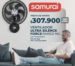 Olímpica Samurai ventilador ultra silence force pared ng oferta