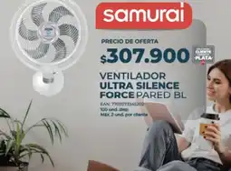 Olímpica Samurai ventilador ultra silence force pared bl oferta