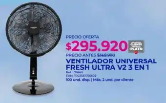 Olímpica Ventilador universal fresh ultra v2 3 en 1 oferta