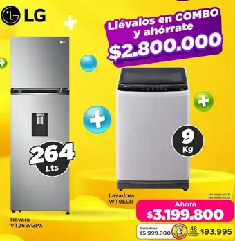 Alkomprar Lg nevera + Lavadora oferta