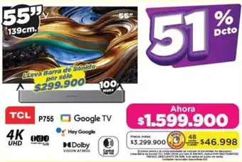 Alkomprar Tcl google tv 55" oferta