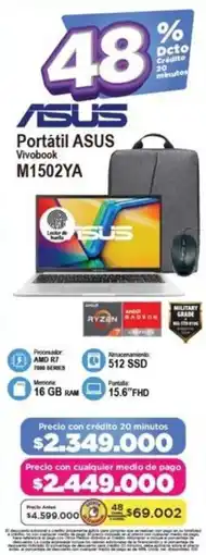 Alkomprar Asus portátil vivobook M1502YA oferta