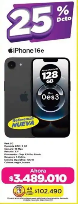 Alkomprar iPhone 16e oferta