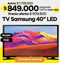 Éxito Samsung led tv 40" oferta