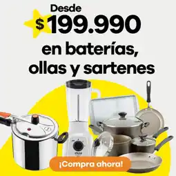 Éxito En baterías, ollas y sartenes oferta