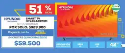 Agaval Hyundai smart tv 42" oferta