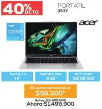 Agaval Acer portátil oferta