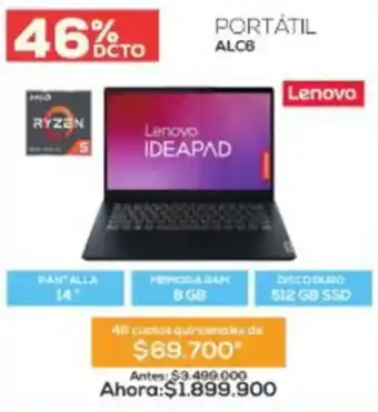 Agaval Lenovo portátil ALC6 oferta