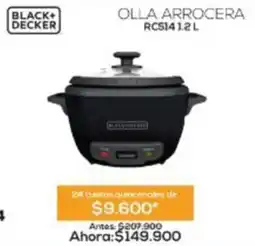 Agaval Black+ decker olla arrocera oferta