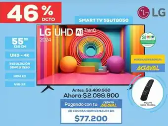 Agaval LG Smart TV 55" oferta