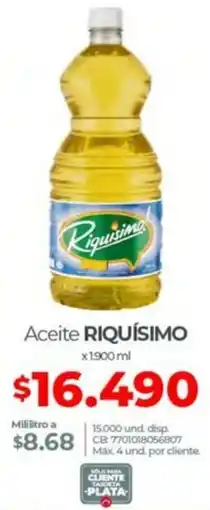 Olímpica Riquísimo aceite oferta