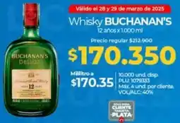 Olímpica Buchanan's whisky oferta