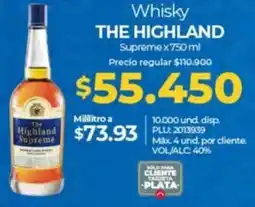 Olímpica The highland whisky supreme oferta