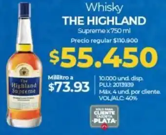 Olímpica The highland whisky supreme oferta