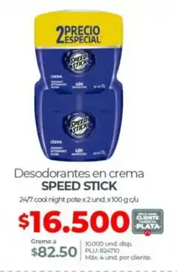 Olímpica Speed stick desodorantes en crema oferta