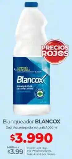 Olímpica Blancox blanqueador desinfectante poder natural oferta