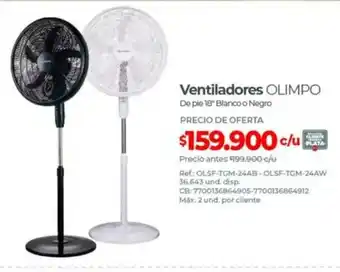 Olímpica Olimpo ventiladores oferta