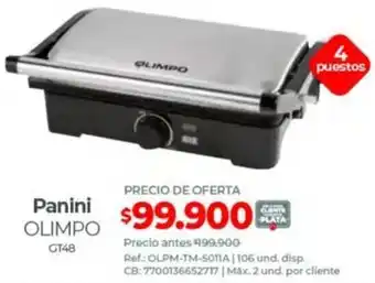 Olímpica Olimpo panini GT48 oferta