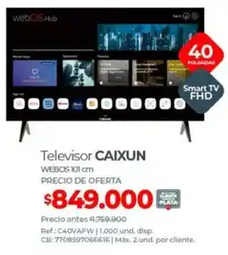 Olímpica Caixun televisor webos oferta