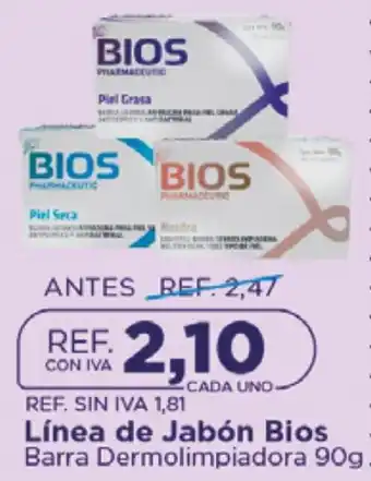 FarmaTodo Bios línea de jabón oferta