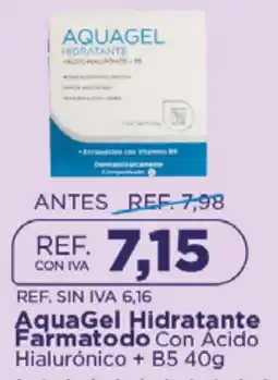 FarmaTodo Aquagel hidratante farmatodo con acido hialurónico + B5 oferta