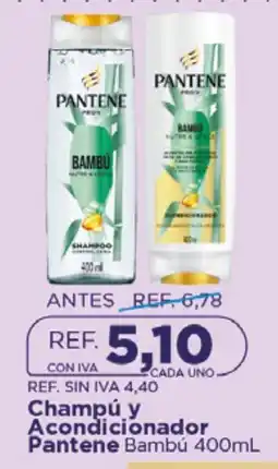 FarmaTodo Pantene champú y acondicionador bambú oferta