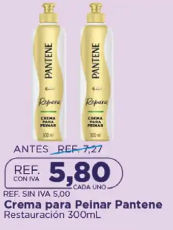 FarmaTodo Pantene Crema para Peinar Restauración oferta