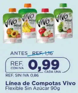 FarmaTodo Vivo línea de compotas oferta