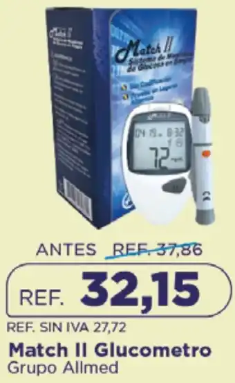 FarmaTodo Match II glucometro grupo allmed oferta