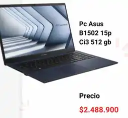 Claro Asus Pc B1502 15p oferta