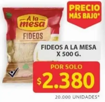 Ara Fideos a la mesa oferta