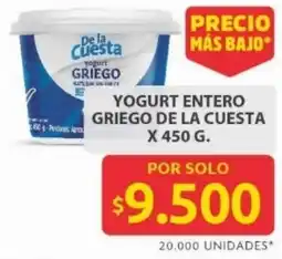 Ara Yogurt entero griego de la cuesta oferta