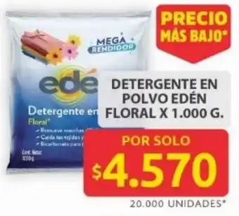 Ara Detergente en polvo edén detergente en floral oferta