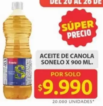 Ara Aceite de canola sonelo oferta