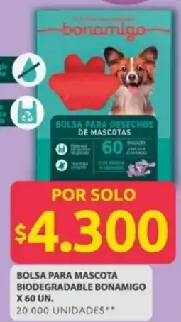 Ara Bolsa para mascota biodegradable bonamigo oferta