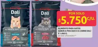 Ara Alimento para gatos sabor a pescado o a carne dalí oferta