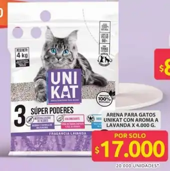 Ara Arena para gatos abse unikat con aroma a lavanda oferta