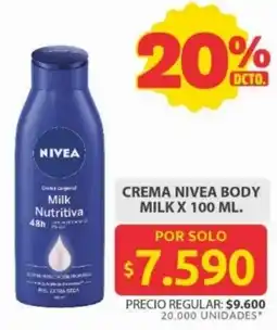 Ara Nivea crema body milk oferta
