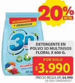 Ara 3D Detergente en polvo multiusos floral oferta