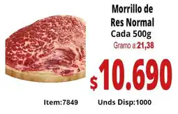 MercaTodo Morrillo de res normal cada oferta