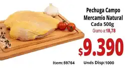 MercaTodo Pechuga campo mercamio natural cada oferta