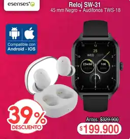 Ktronix Esenses reloj SW-31 oferta