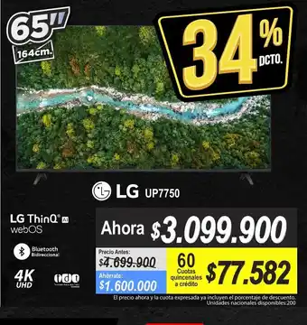 Alkomprar LG - ThinQ AI webOS - UP7750 oferta