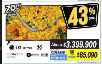 Alkomprar LG - UP7500 oferta