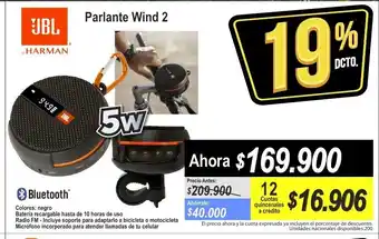 Alkomprar JBL - Parlante Wind 2 oferta