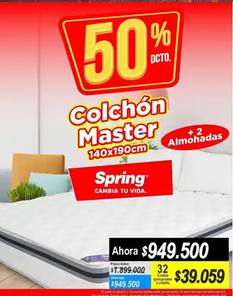 Alkomprar Colchon Master 140 x 190cm Spring oferta