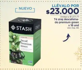 FarmaTodo Te siraj descafeinado premium green x 18 und oferta