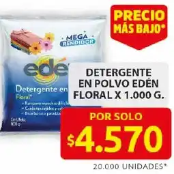 Ara Edén floral detergente en polvo oferta