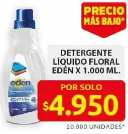 Ara Edén detergente líquido floral oferta